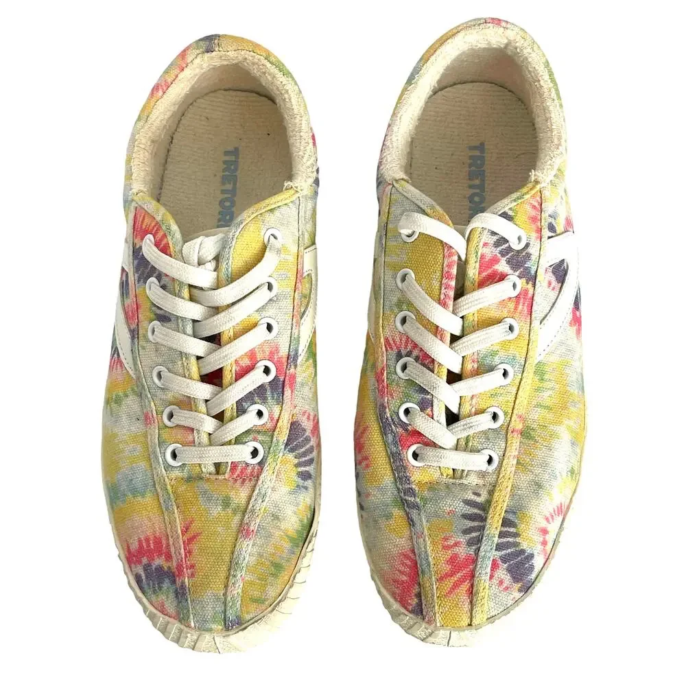 Tretorn Nylite 12 Tie Dye Platform Sneakers SIze US 8.5 Worn Once